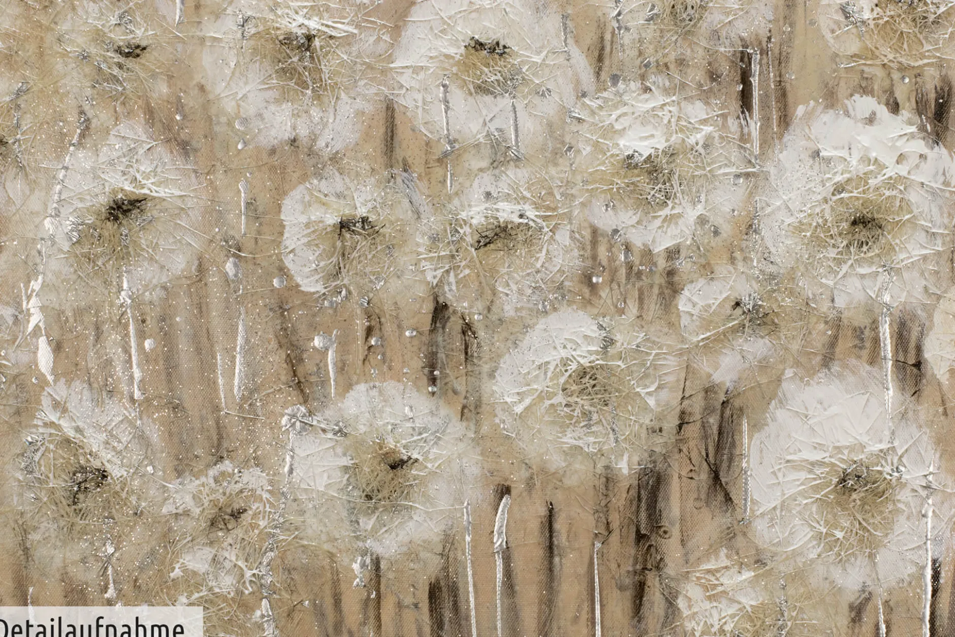 Handgemaltes Gemälde 'Dandelion' 100x75cm | inkl. Echtheitszertifikat