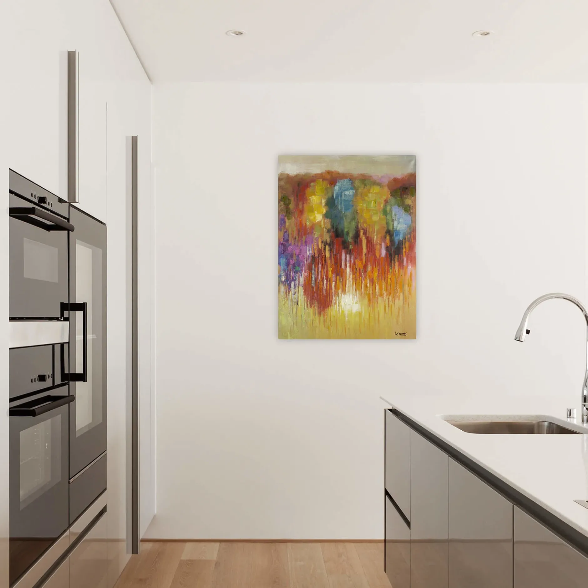 Handgemaltes Gemälde 'Deine Wärme' 75x100cm | inkl. Echtheitszertifikat