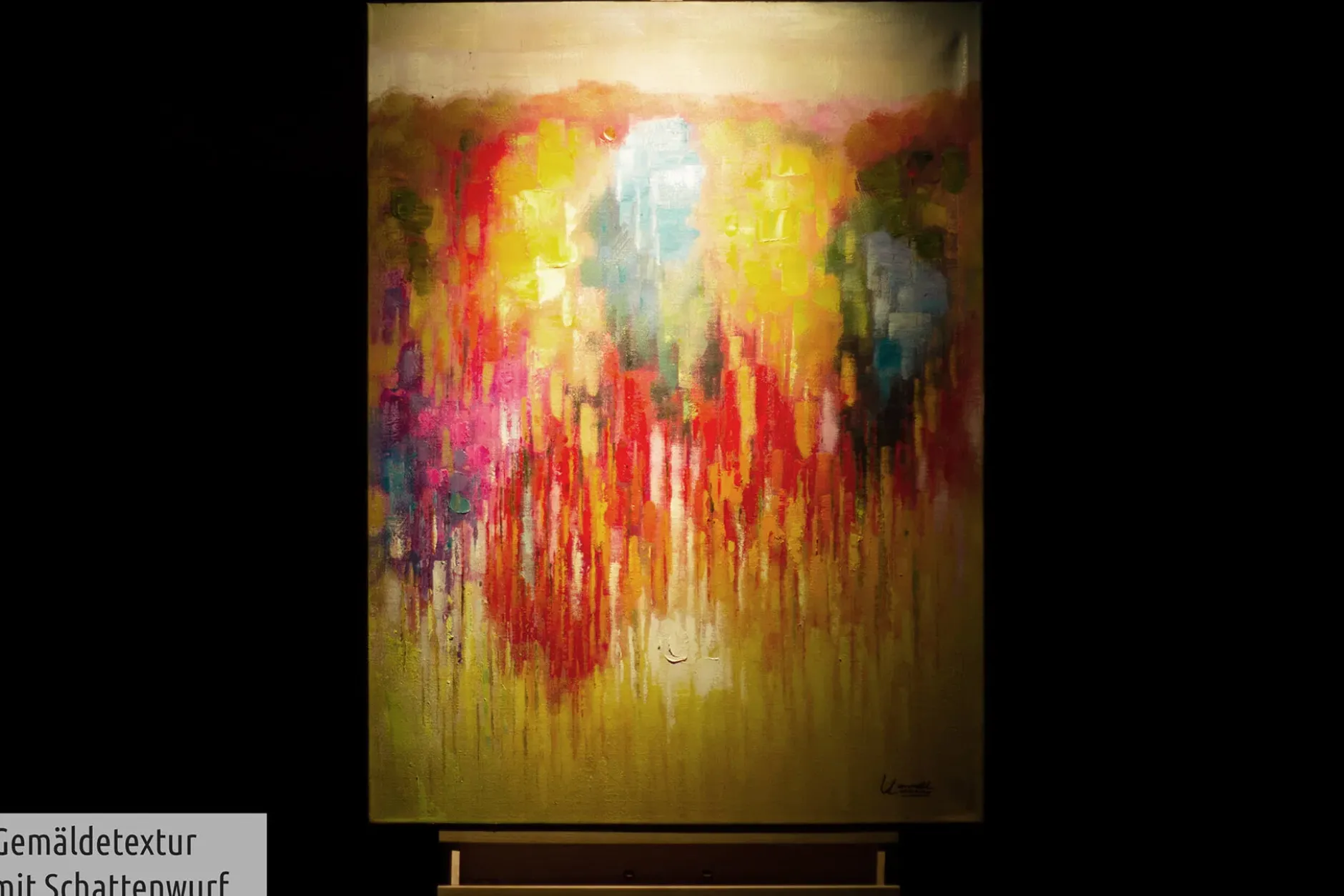 Handgemaltes Gemälde 'Deine Wärme' 75x100cm | inkl. Echtheitszertifikat