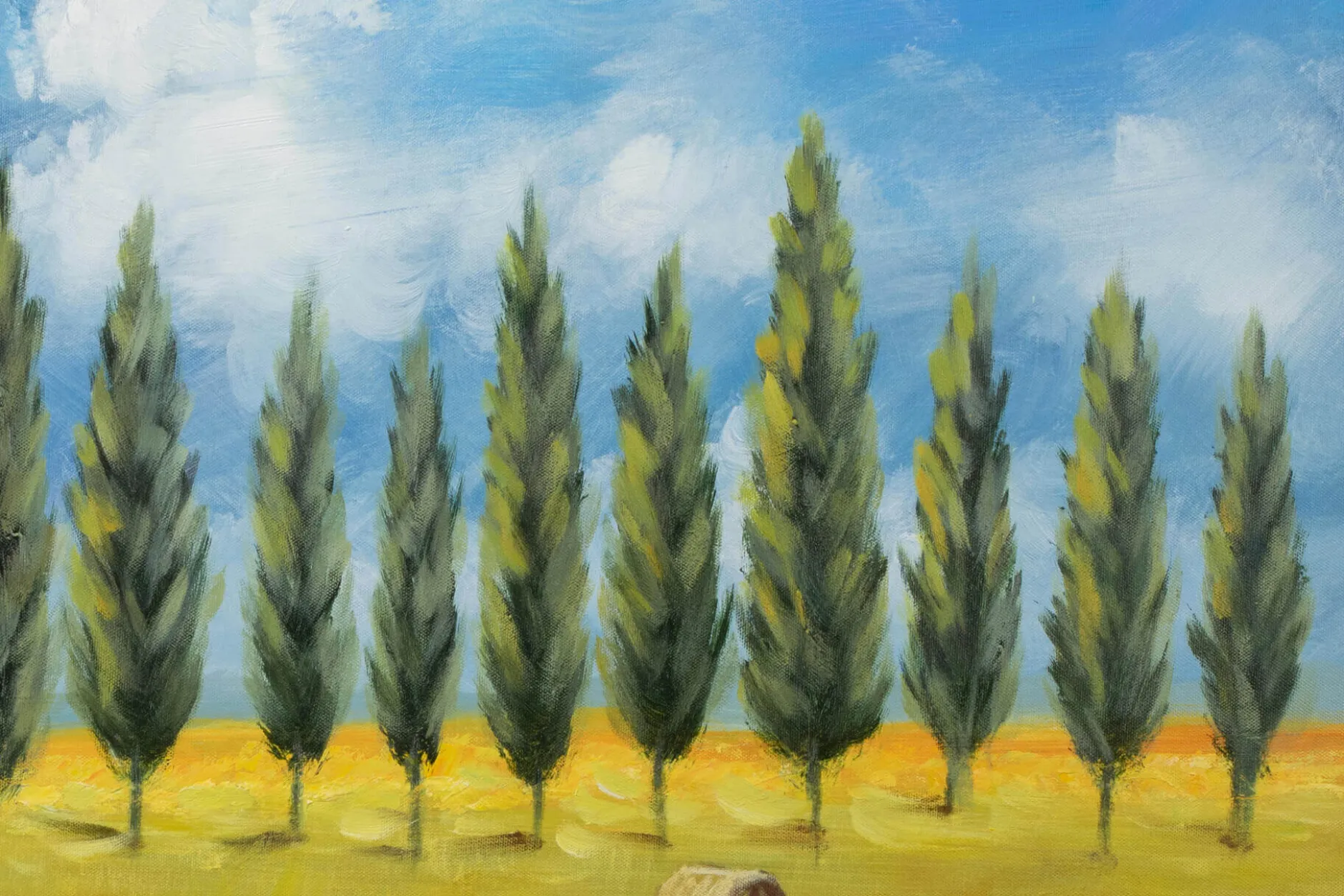 Handgemaltes Gemälde 'Dem Himmel so nah' 90x60cm | inkl. Echtheitszertifikat