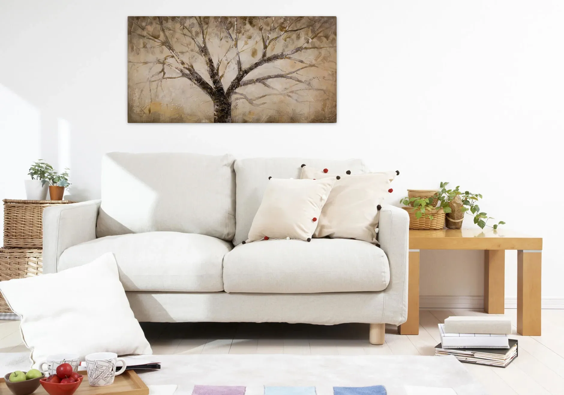 Handgemaltes Gemälde 'Der weise Baum' 120x60cm | inkl. Echtheitszertifikat