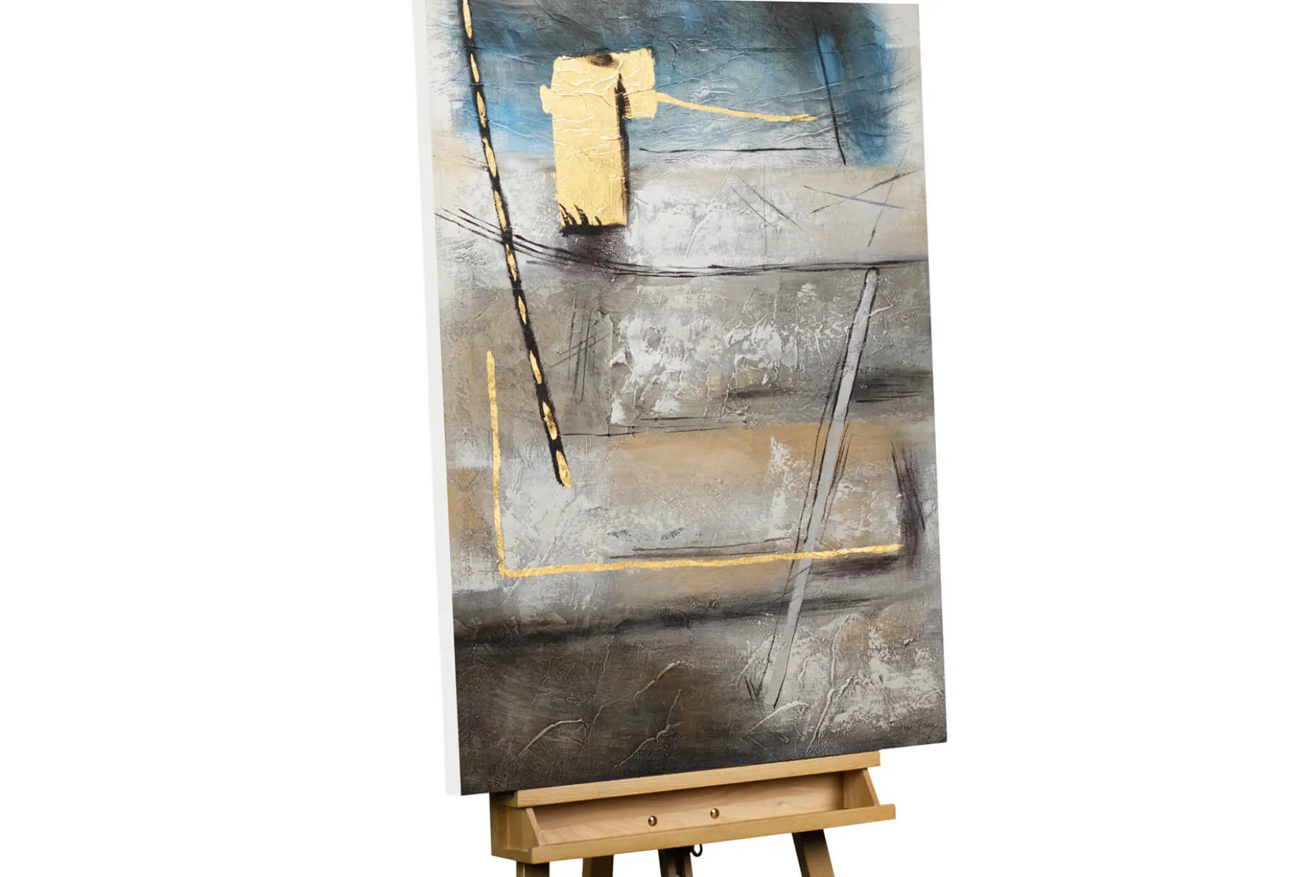 Handgemaltes Gemälde 'Deserted Landscape' 75x100cm | inkl. Echtheitszertifikat