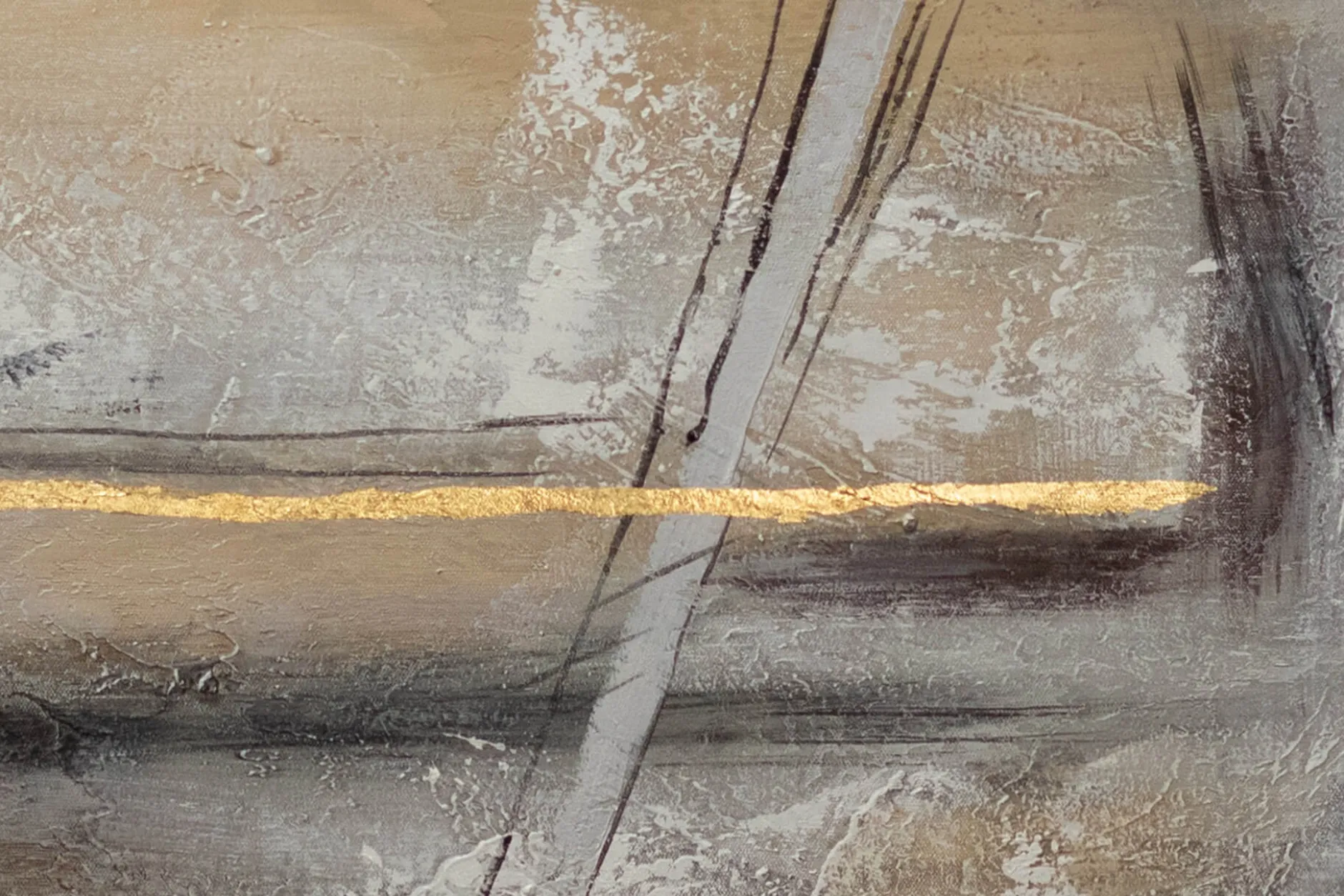 Handgemaltes Gemälde 'Deserted Landscape' 75x100cm | inkl. Echtheitszertifikat