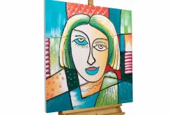 Handgemaltes Gemälde 'Des Künstlers Muse' 80x80cm | inkl. Echtheitszertifikat