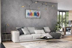 Handgemaltes Gemälde 'Dortmunder Skyline' 120x60cm | inkl. Echtheitszertifikat