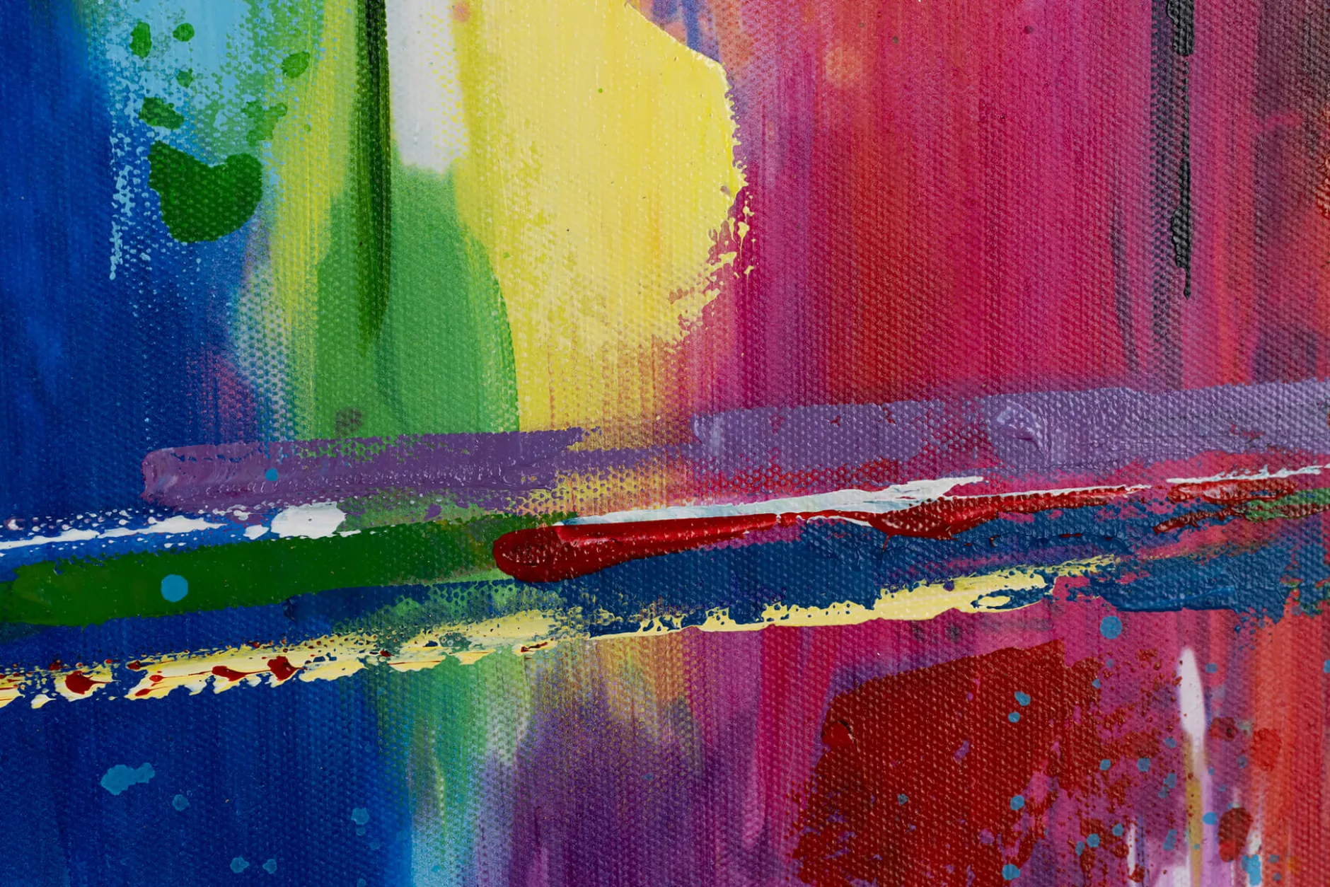 Handgemaltes Gemälde 'Dortmunder Skyline' 120x60cm | inkl. Echtheitszertifikat