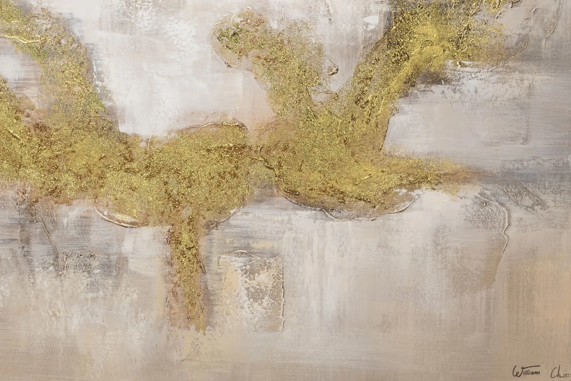 Handgemaltes Gemälde 'Drachenreigen' 120x80cm | inkl. Echtheitszertifikat