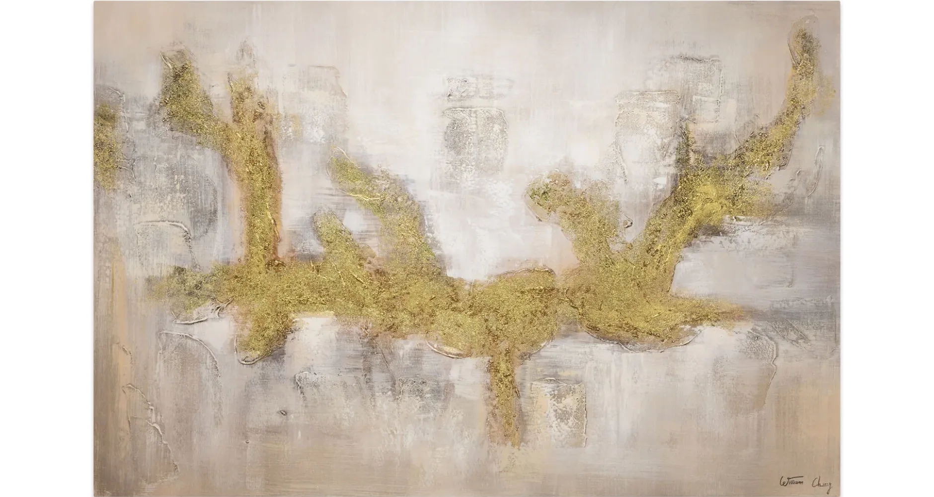 Handgemaltes Gemälde 'Drachenreigen' 120x80cm | inkl. Echtheitszertifikat