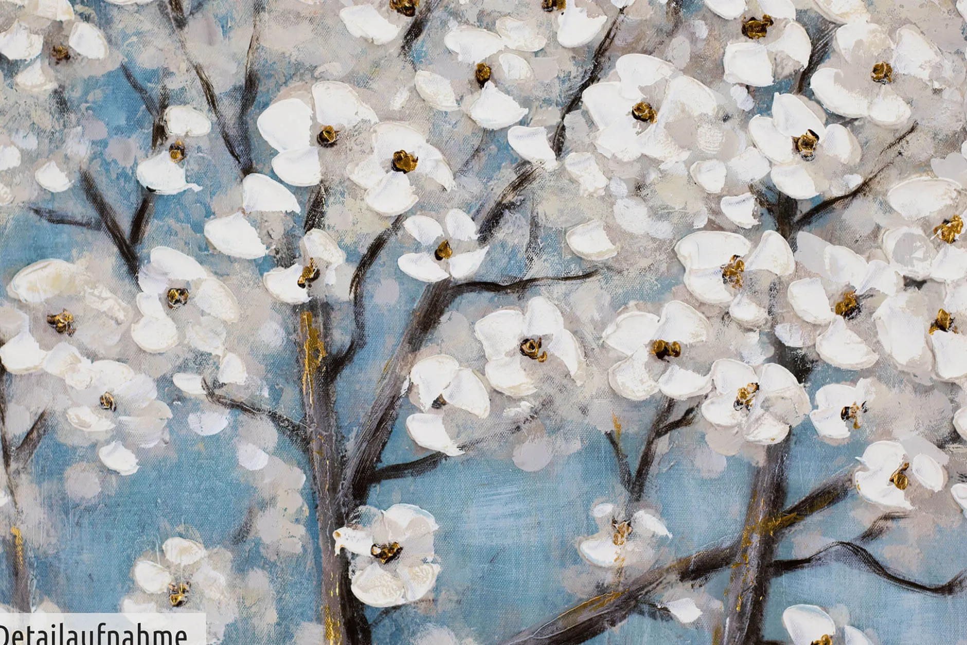 Handgemaltes Gemälde 'Dream of Blue' 100x75cm | inkl. Echtheitszertifikat