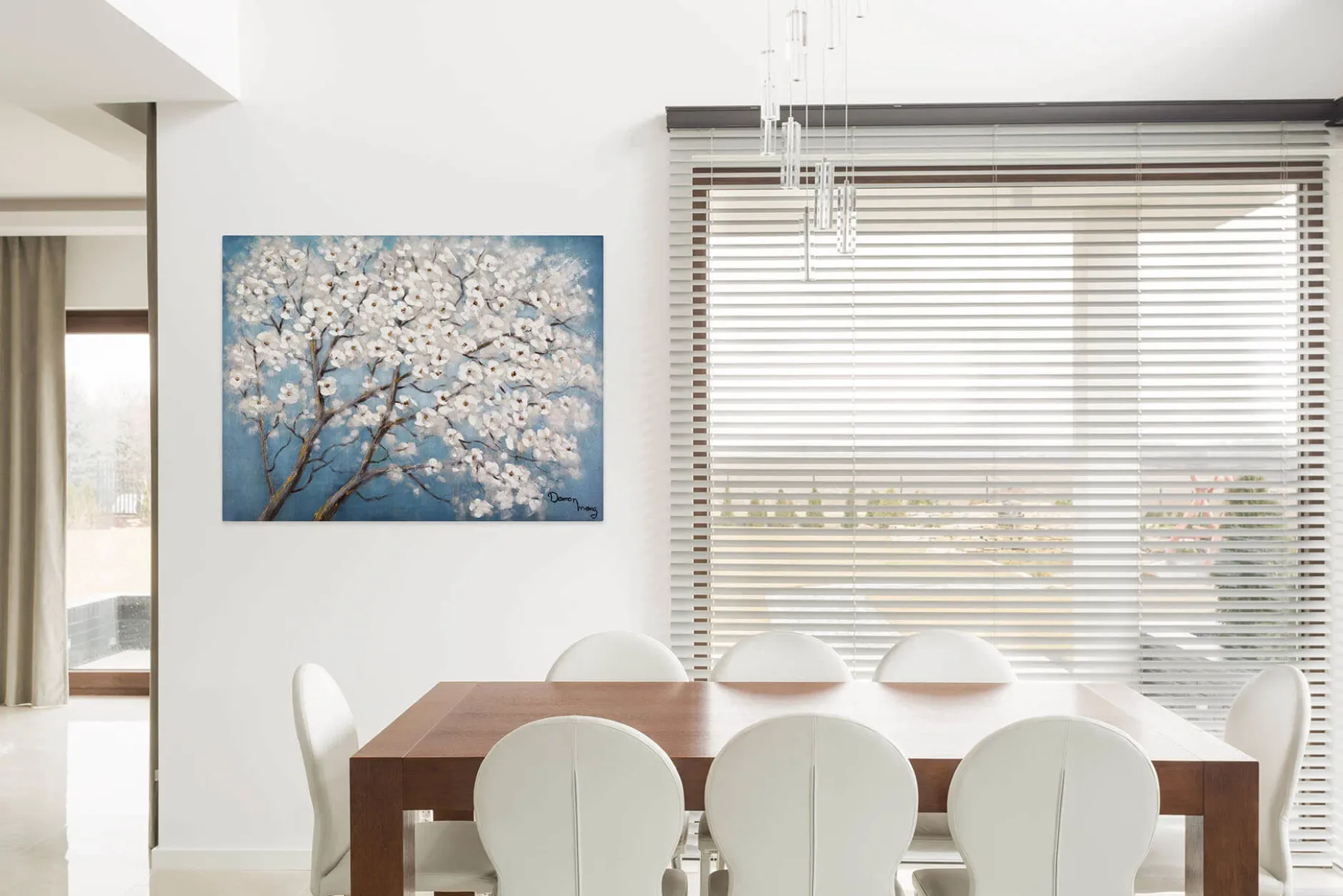 Handgemaltes Gemälde 'Dream of Blue' 100x75cm | inkl. Echtheitszertifikat