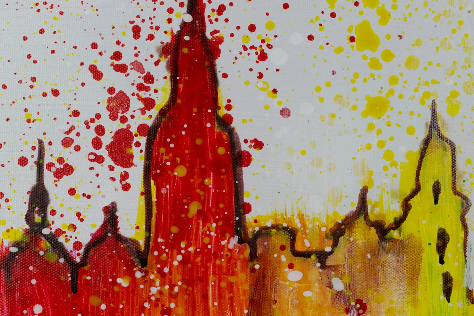 Handgemaltes Gemälde 'Dresden Must Sees' 120x60cm | inkl. Echtheitszertifikat
