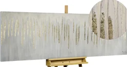 Handgemaltes Gemälde 'Dripping in White' 150x50cm | inkl. Echtheitszertifikat