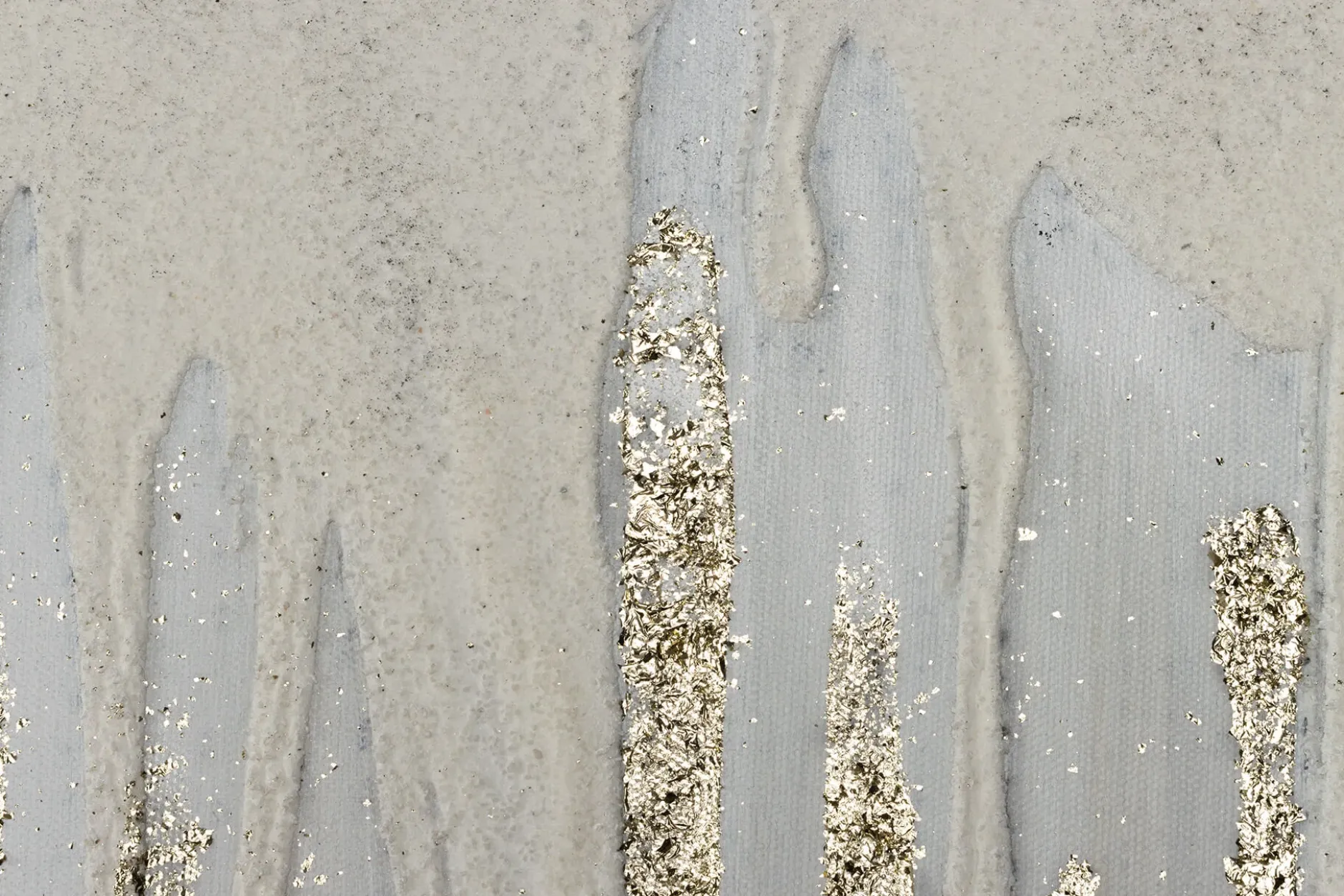 Handgemaltes Gemälde 'Dripping in White' 150x50cm | inkl. Echtheitszertifikat