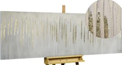 Handgemaltes Gemälde 'Dripping in White' 150x50cm | inkl. Echtheitszertifikat