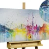 Handgemaltes Gemälde 'Düsseldorf Fever' 120x60cm | inkl. Echtheitszertifikat