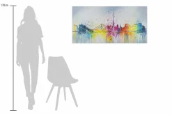 Handgemaltes Gemälde 'Düsseldorf Fever' 120x60cm | inkl. Echtheitszertifikat