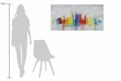 Handgemaltes Gemälde 'Dublin Skyline Silhouette' 120x60cm | inkl. Echtheitszertifikat
