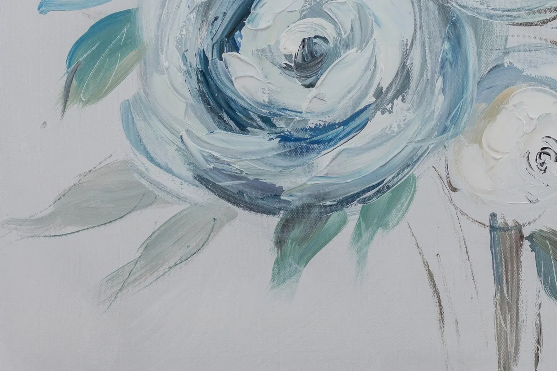 Handgemaltes Gemälde 'Duftende Rosen' 60x60cm | inkl. Echtheitszertifikat