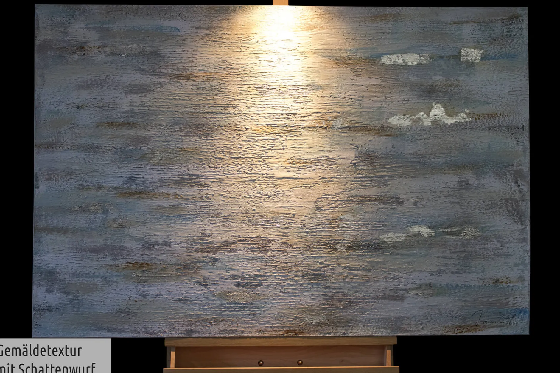 Handgemaltes Gemälde 'Durch das Wolkenmeer' 120x80cm | inkl. Echtheitszertifikat