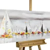 Handgemaltes Gemälde 'Durch die sieben Meere' 150x50cm | inkl. Echtheitszertifikat