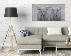 Handgemaltes Gemälde 'Durch dick und dünn' 120x60cm | inkl. Echtheitszertifikat