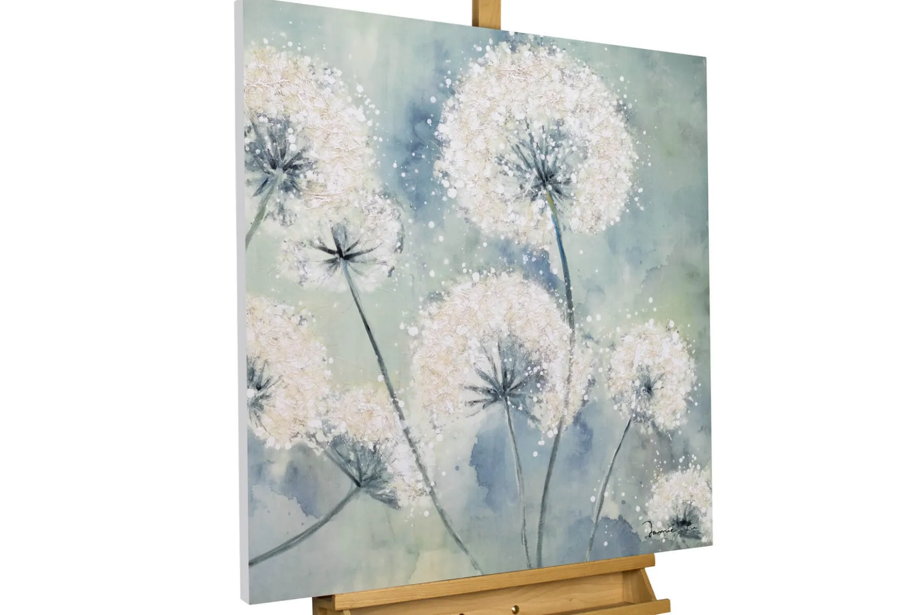 Handgemaltes Gemälde 'Durch Land und Zeit' 80x80cm | inkl. Echtheitszertifikat