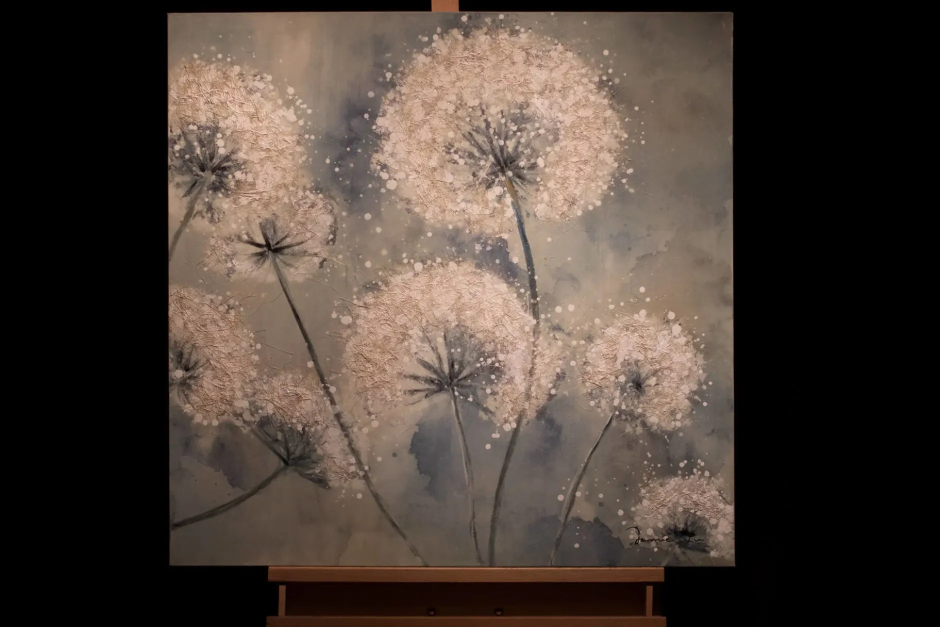 Handgemaltes Gemälde 'Durch Land und Zeit' 80x80cm | inkl. Echtheitszertifikat