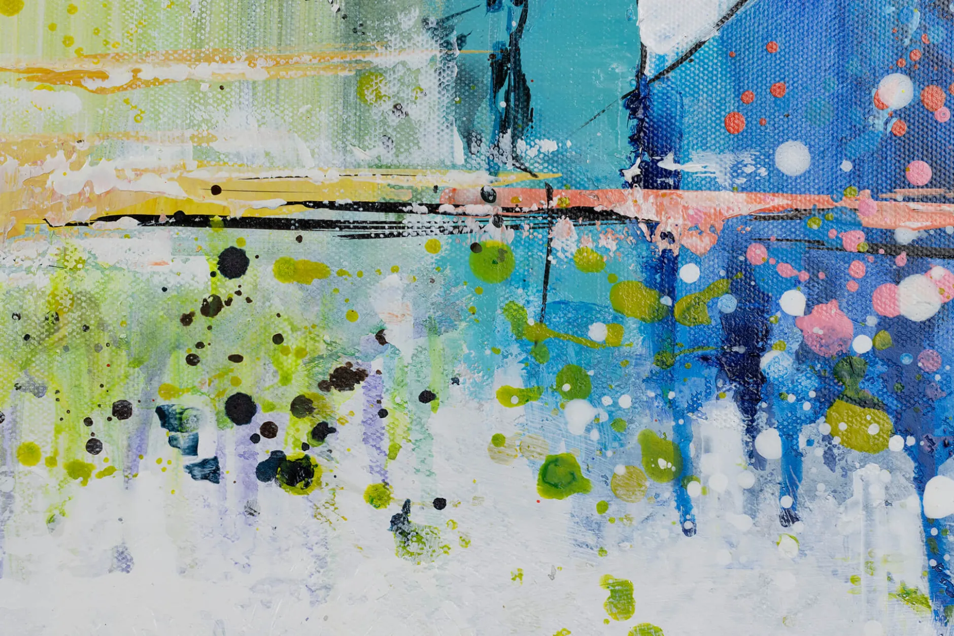 Handgemaltes Gemälde 'Eiffelturm voll Pracht' 120x60cm | inkl. Echtheitszertifikat