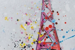Handgemaltes Gemälde 'Eiffelturm voll Pracht' 120x60cm | inkl. Echtheitszertifikat