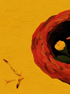Handgemaltes Gemälde 'Eine sichere kleine Welt' | Echtheitszertifikat inklusive