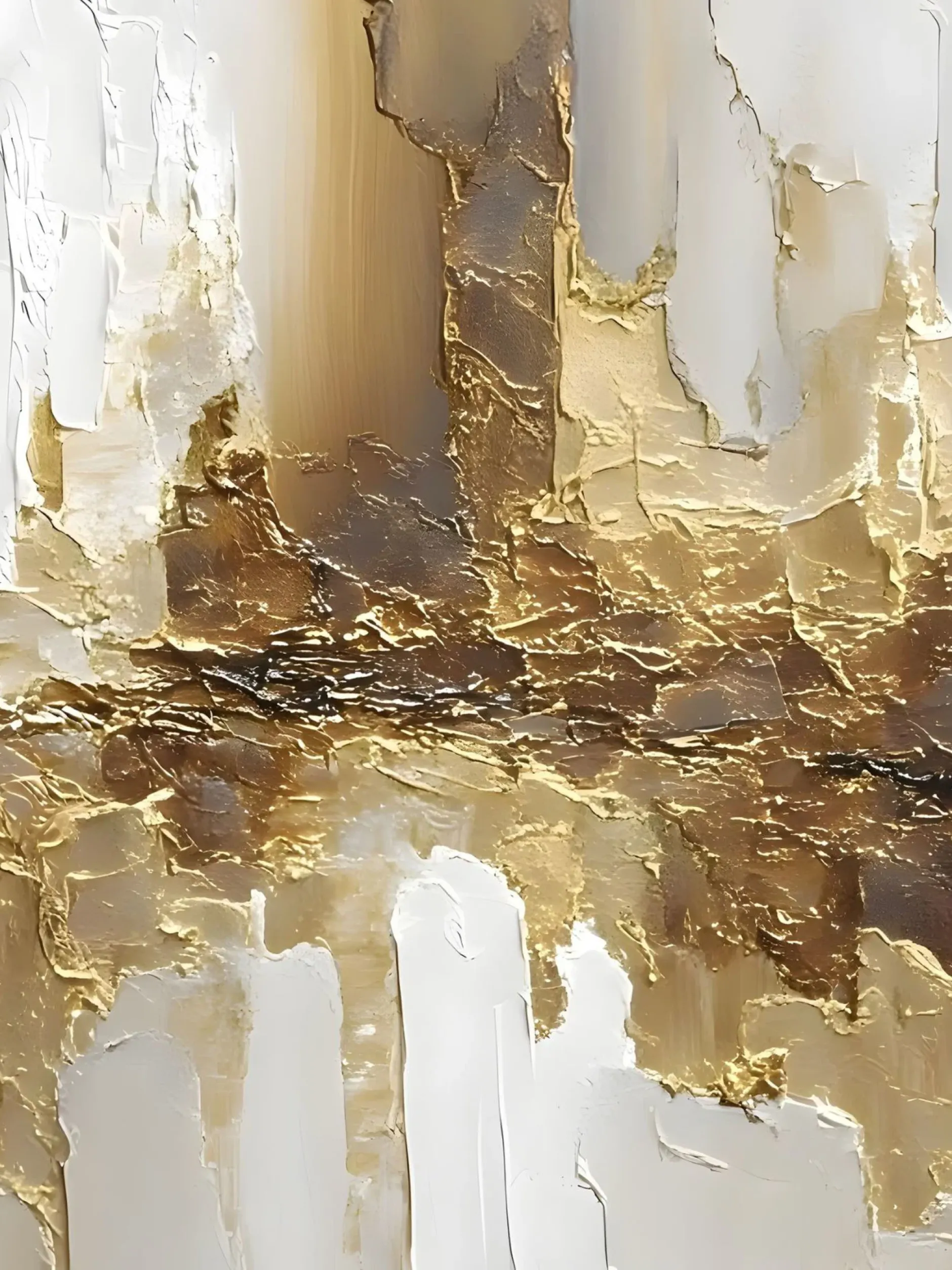 Handgemaltes Gemälde 'Elfenbein Horizont' | Echtheitszertifikat inklusive
