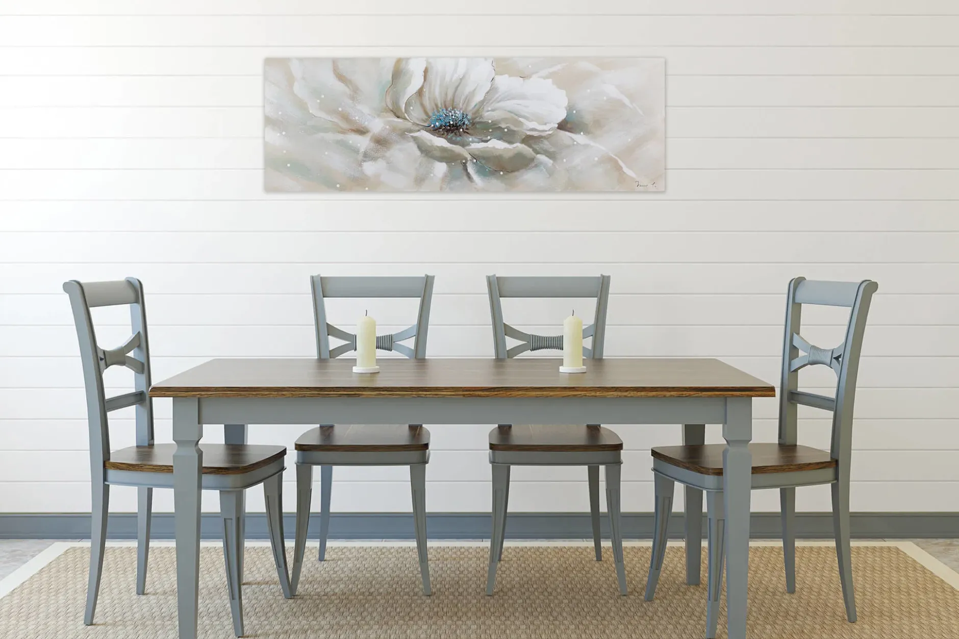 Handgemaltes Gemälde 'Elfengleich' 150x50cm | inkl. Echtheitszertifikat