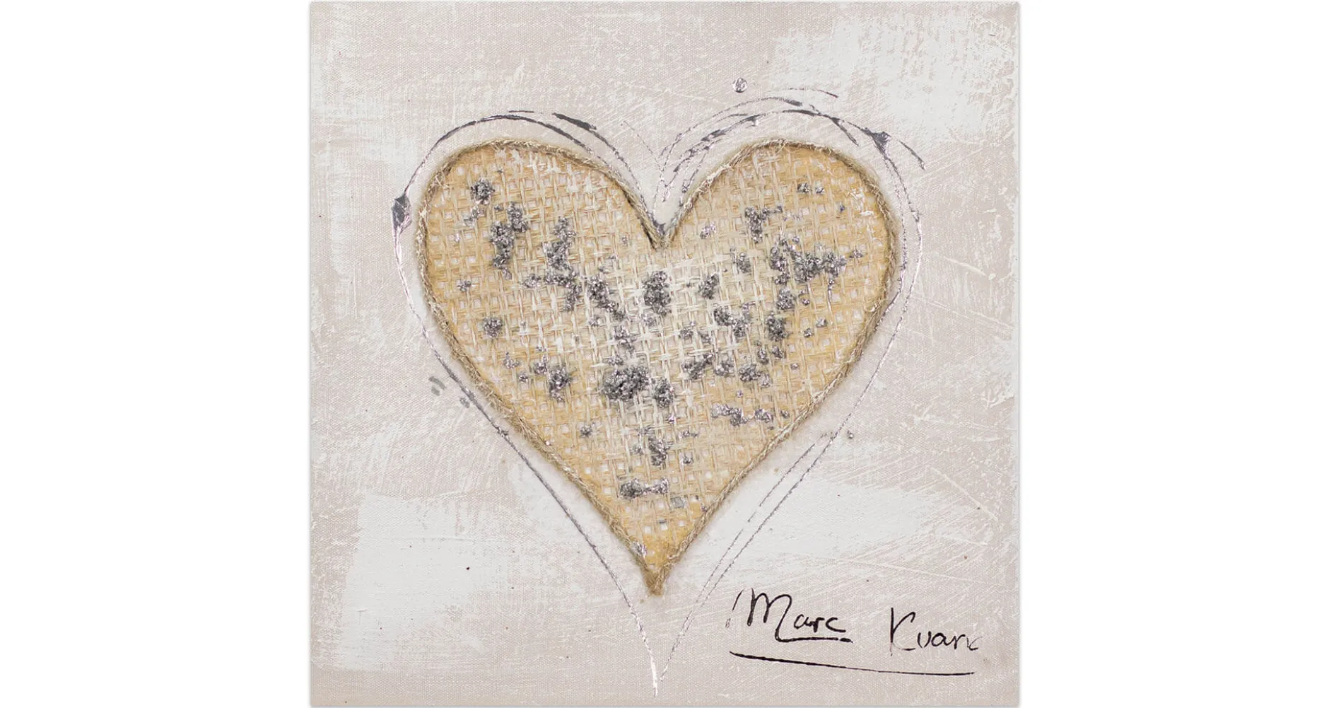 Handgemaltes Gemälde 'Endless Love' 30x30cm | inkl. Echtheitszertifikat