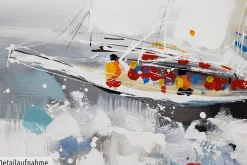 Handgemaltes Gemälde 'Endspurt' 120x60cm | inkl. Echtheitszertifikat