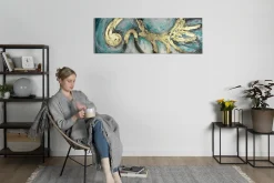 Handgemaltes Gemälde 'Enigma' 150x50cm | inkl. Echtheitszertifikat