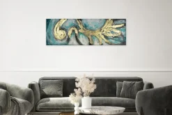 Handgemaltes Gemälde 'Enigma' 150x50cm | inkl. Echtheitszertifikat