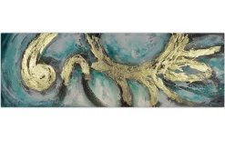 Handgemaltes Gemälde 'Enigma' 150x50cm | inkl. Echtheitszertifikat
