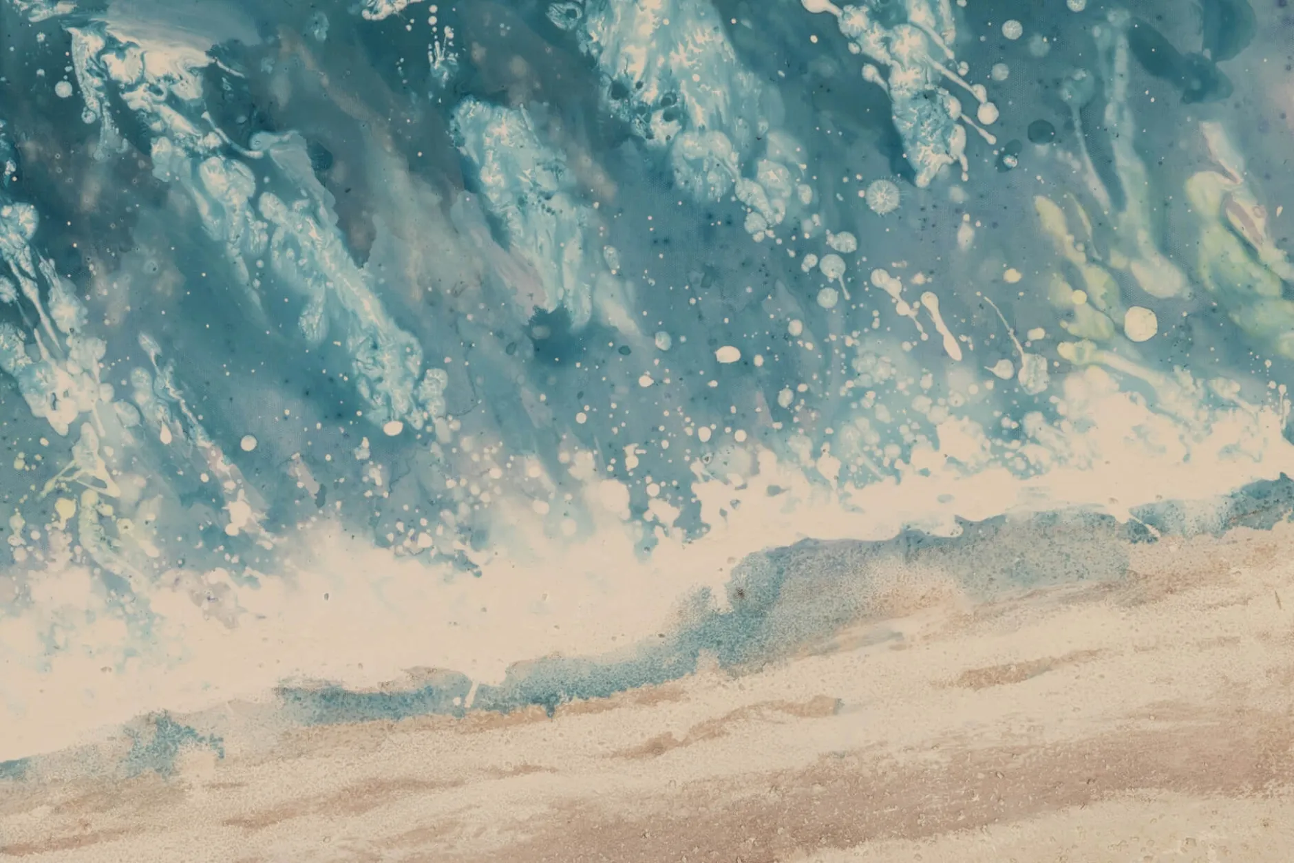 Handgemaltes Gemälde 'Erholung am Meer' 100x75cm | inkl. Echtheitszertifikat