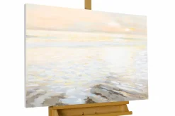 Handgemaltes Gemälde 'Erwachendes Meer' 100x75cm | inkl. Echtheitszertifikat