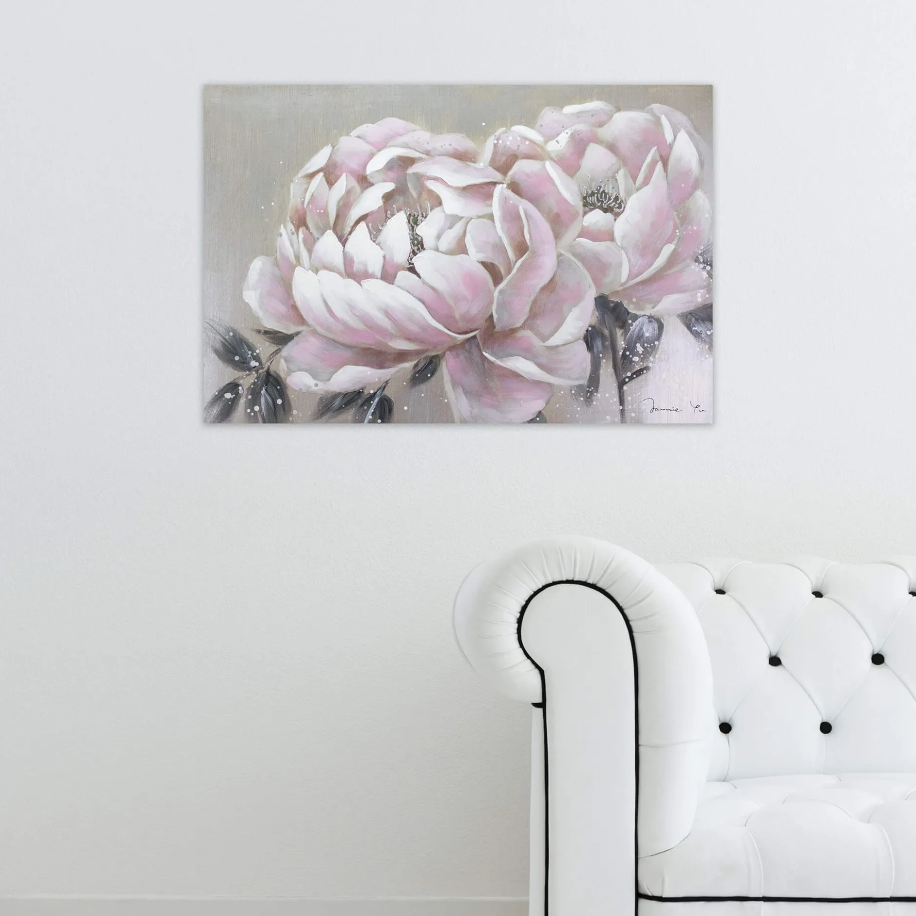 Handgemaltes Gemälde 'Everlasting Flower' 90x60cm | inkl. Echtheitszertifikat