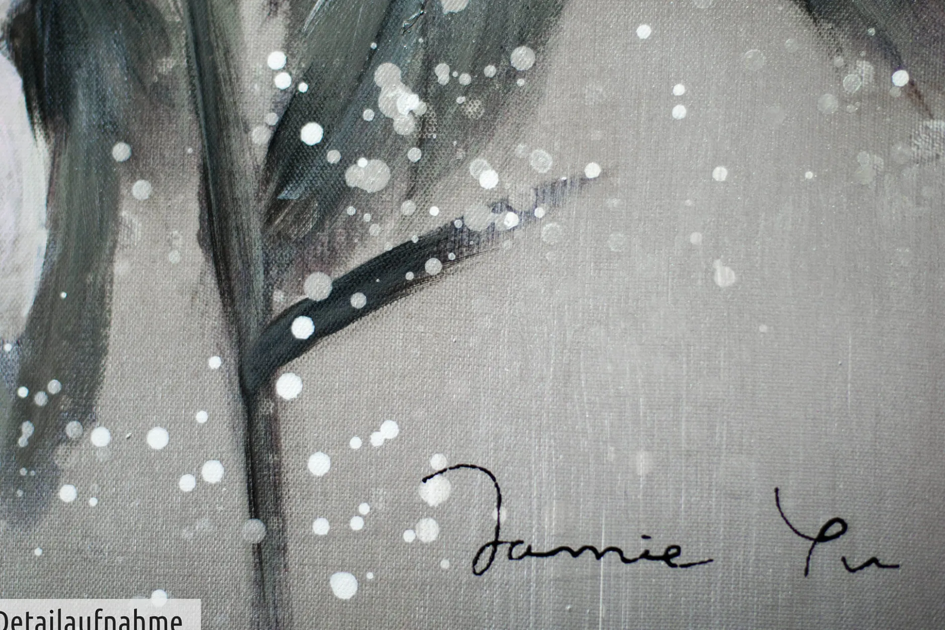 Handgemaltes Gemälde 'Everlasting Flower' 90x60cm | inkl. Echtheitszertifikat