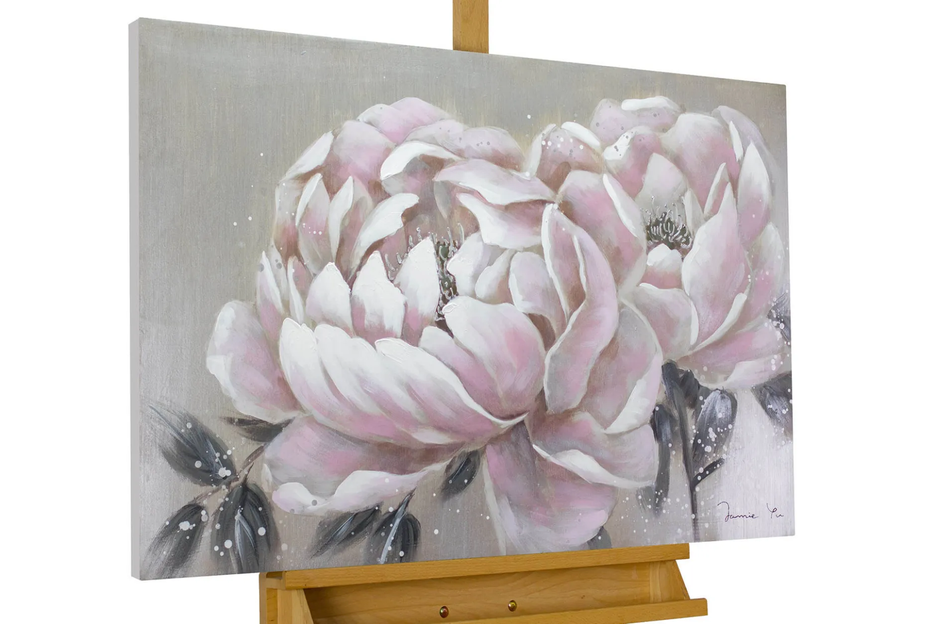 Handgemaltes Gemälde 'Everlasting Flower' 90x60cm | inkl. Echtheitszertifikat