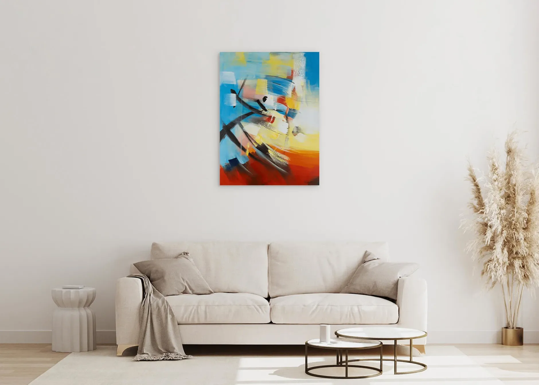 Handgemaltes Gemälde 'Expression of Joy' | inkl. Echtheitszertifikat