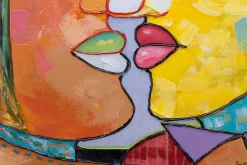 Handgemaltes Gemälde 'Face to Face' 75x100cm | inkl. Echtheitszertifikat