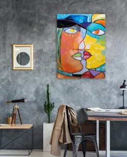 Handgemaltes Gemälde 'Face to Face' 75x100cm | inkl. Echtheitszertifikat