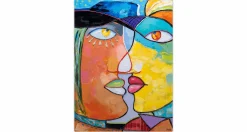 Handgemaltes Gemälde 'Face to Face' 75x100cm | inkl. Echtheitszertifikat