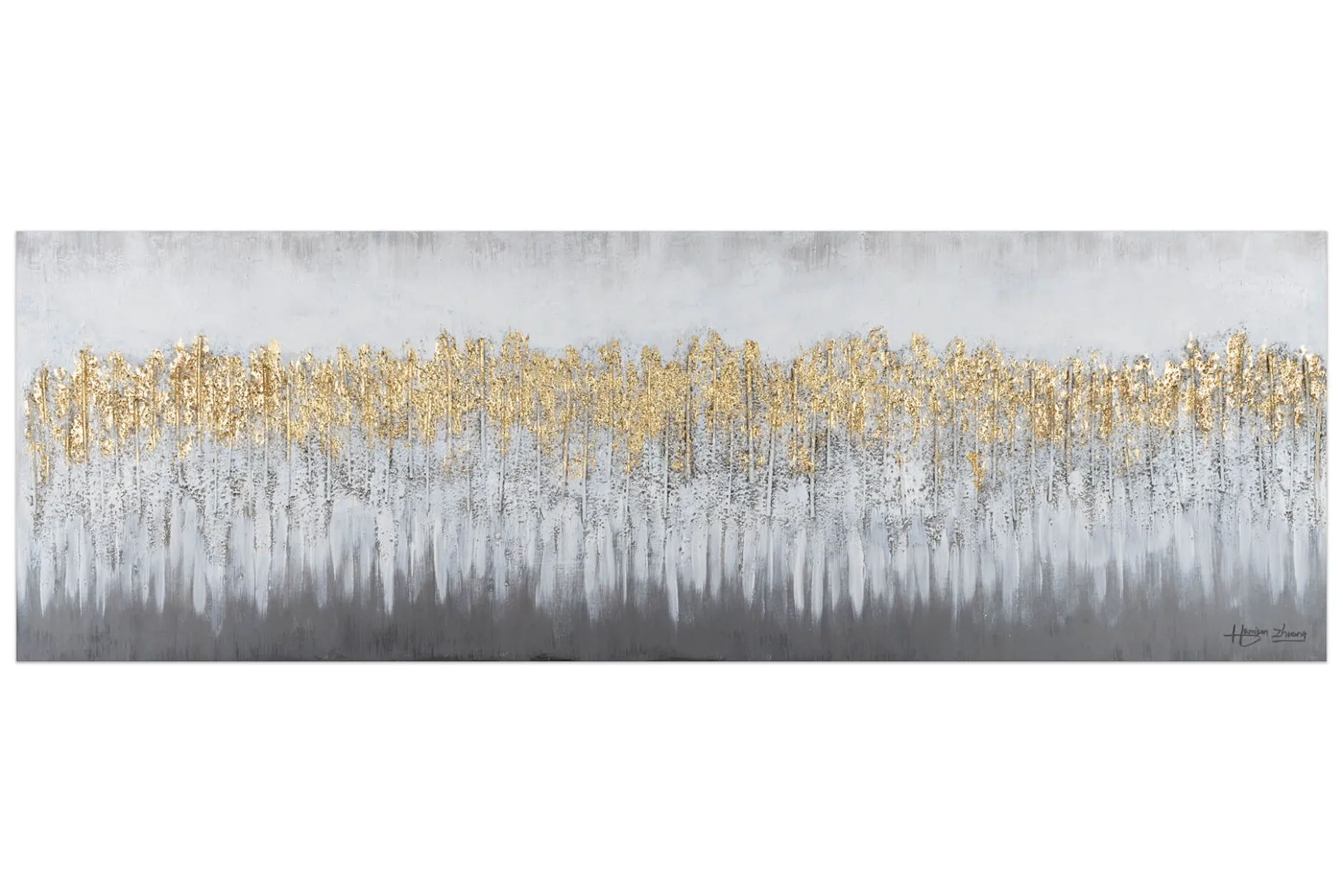 Handgemaltes Gemälde 'Fading Horizon' 150x50cm | inkl. Echtheitszertifikat