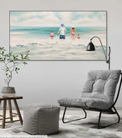 Handgemaltes Gemälde 'Familienzeit' 120x60cm | inkl. Echtheitszertifikat
