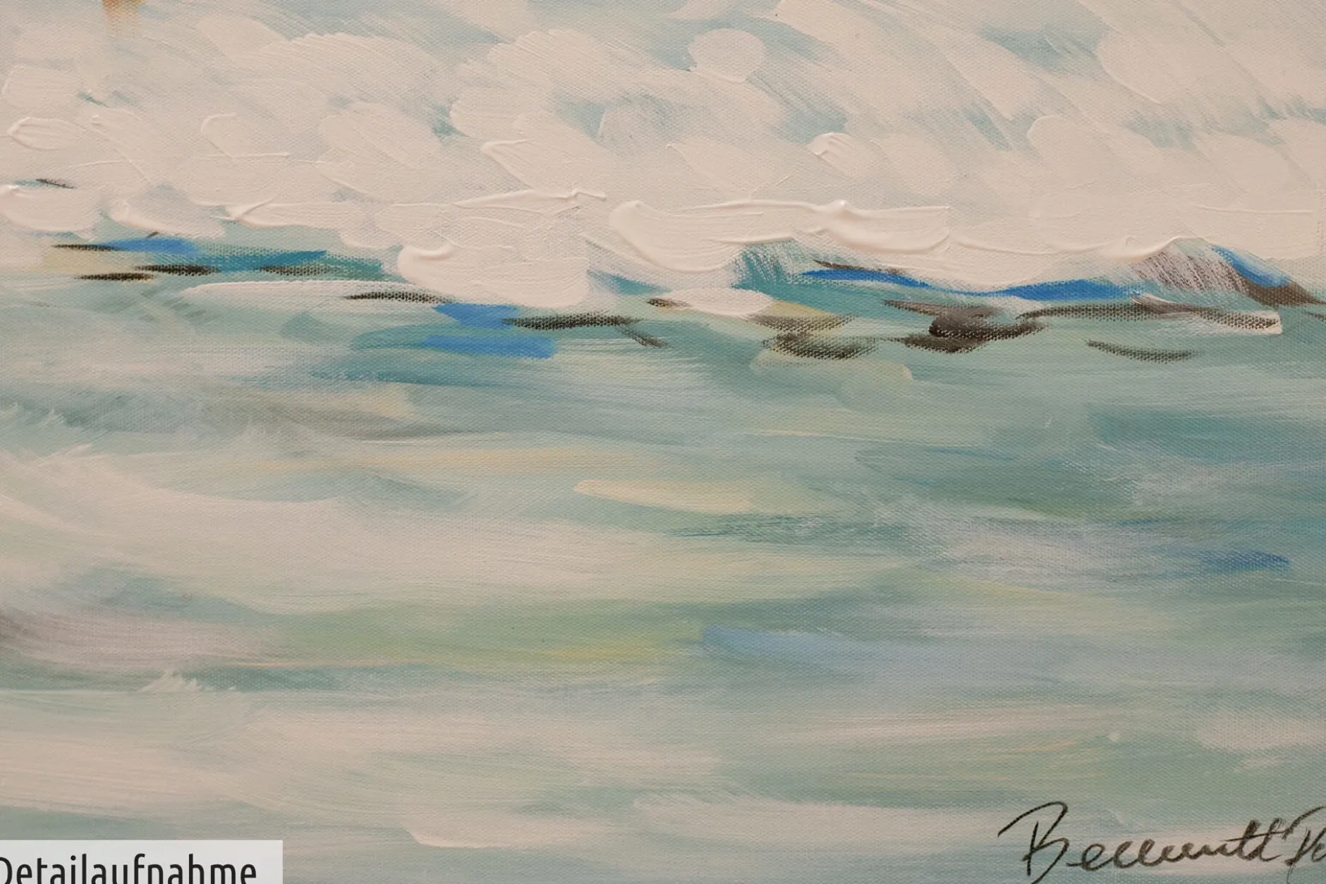Handgemaltes Gemälde 'Familienzeit' 120x60cm | inkl. Echtheitszertifikat