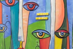 Handgemaltes Gemälde 'Farben der Gesellschaft' 60x90cm | inkl. Echtheitszertifikat
